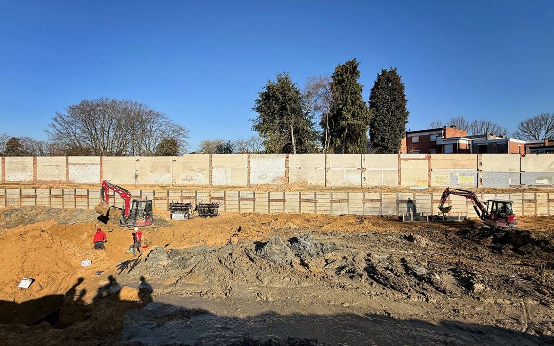 Werken aan de installatie van het BEO-veld