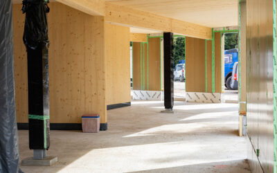 Werfbezoek Benedicte: bouwen met hout